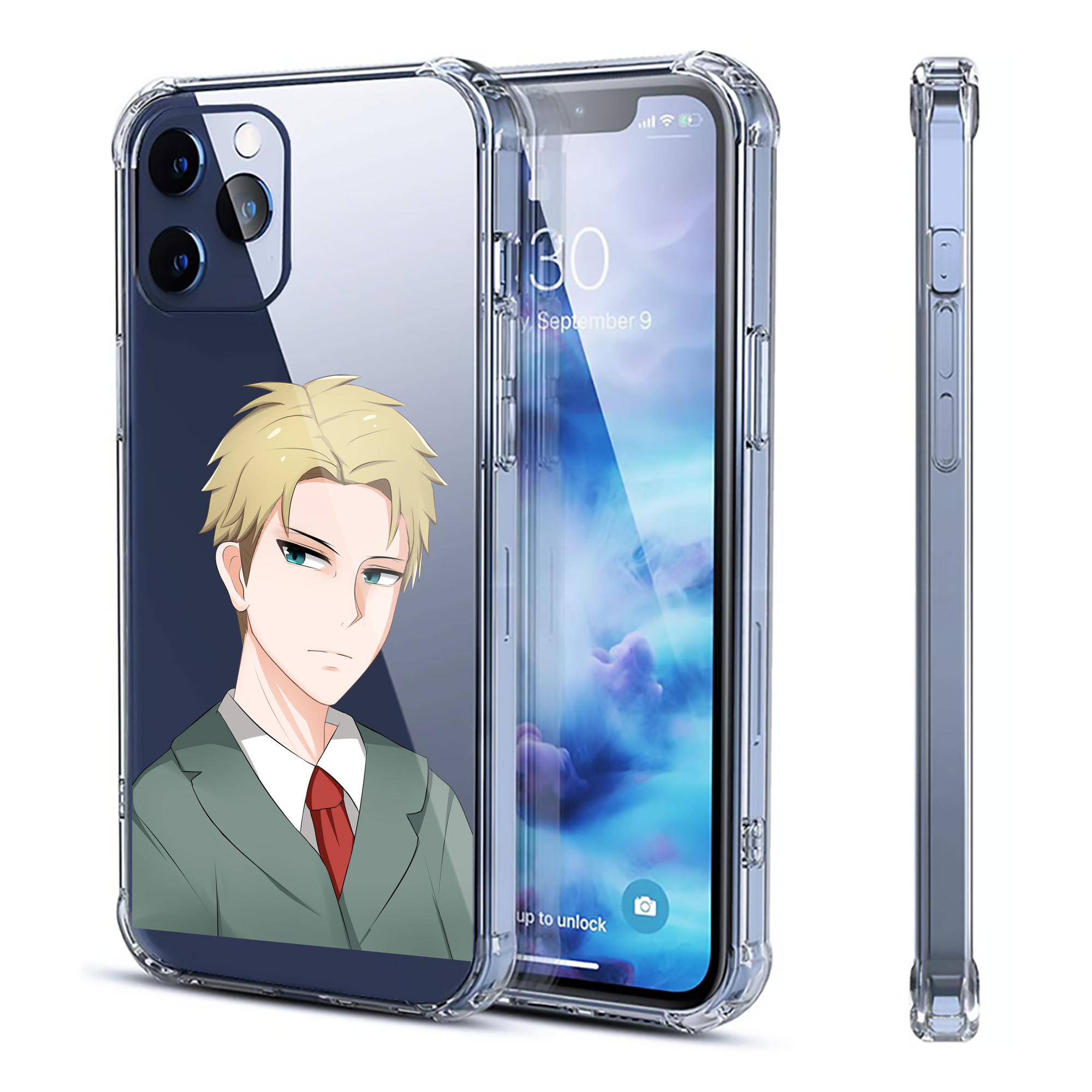 （画像用） SPY×FAMILY间谍家家酒 【iPhone 12シリーズ対応】透明スマホケース（クリアソフトケース）